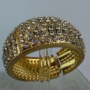 Swarovski crystal clamp bangle